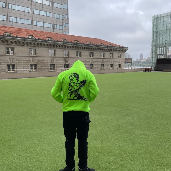 GREEN ANGEL HOODIE - Picture 5 of 5